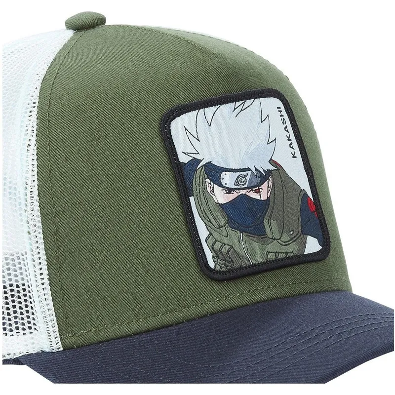 gron-vit-och-marinbla-trucker-keps-kakashi-hatake-kak1-naruto-fran-capslab