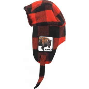 gorro-rod-och-svart-sherpa-buffel-buffalo-fluffalo-the-farm-fran-goorin-bros
