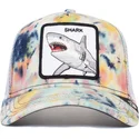 goorin-bros-the-farm-shark-tie-dye-vit-truckerkeps-med-haj