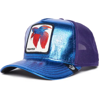 kepsar-curva-bla-snapback-pez-luchador-fran-siam-fighter-blue-light-metallic-the-farm-the-farm-av-goorin-bros