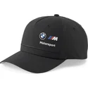 svart-snapback-keps-med-bojd-skarm-motorsport-bb-fran-bmw-av-puma