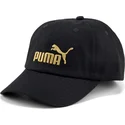 puma-essentials-svart-justerbar-bojd-keps-med-guldlogo