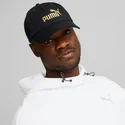 puma-essentials-svart-justerbar-bojd-keps-med-guldlogo