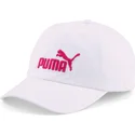 puma-essentials-vit-justerbar-bojd-keps-med-rod-logotyp