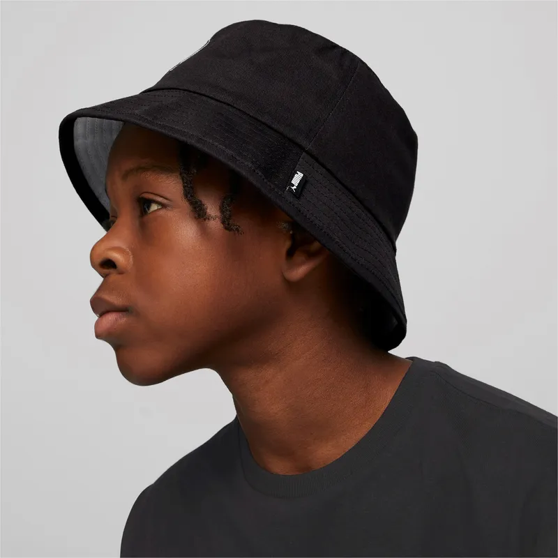 hinkar-svart-for-barn-fran-bucket-negro-para-nino-core-logo-av-puma hinkar-svart-for-barn-fran-bucket-negro-para-nino-core-logo-av-puma