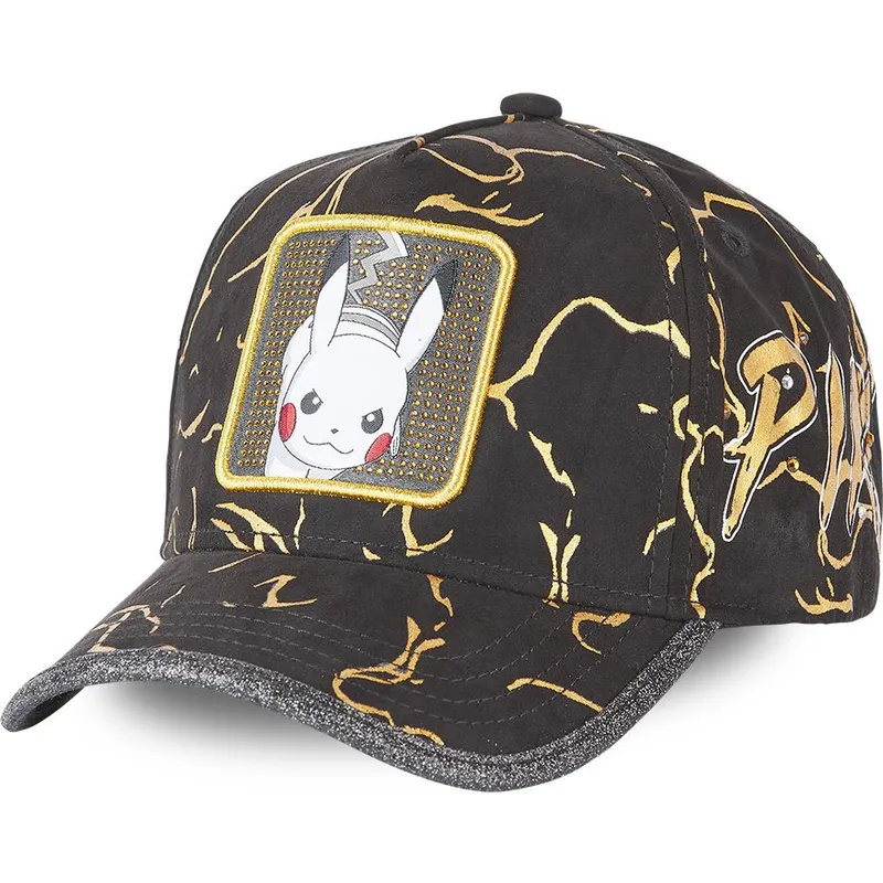 kepsar-curva-svart-justerbart-band-pikachu-pokemon-av-capslab