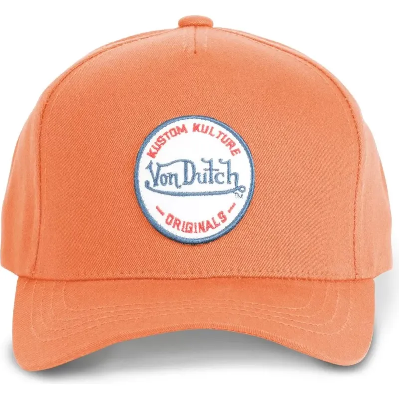 bojd-orange-snapback-keps-kustom-kulture-col-lora-fran-von-dutch
