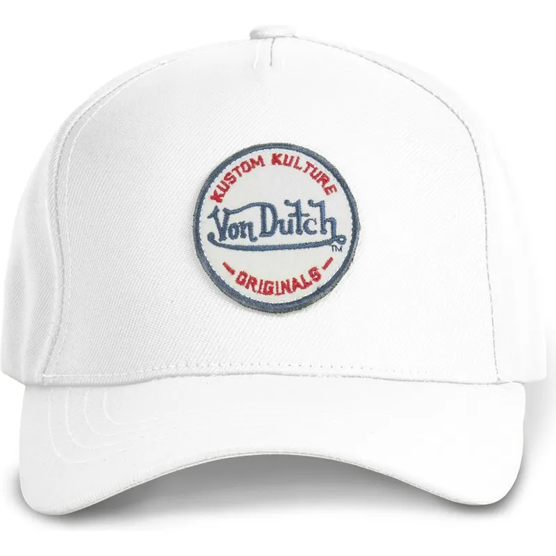 vit-bojd-keps-snapback-kustom-kulture-col-whi1-fran-von-dutch