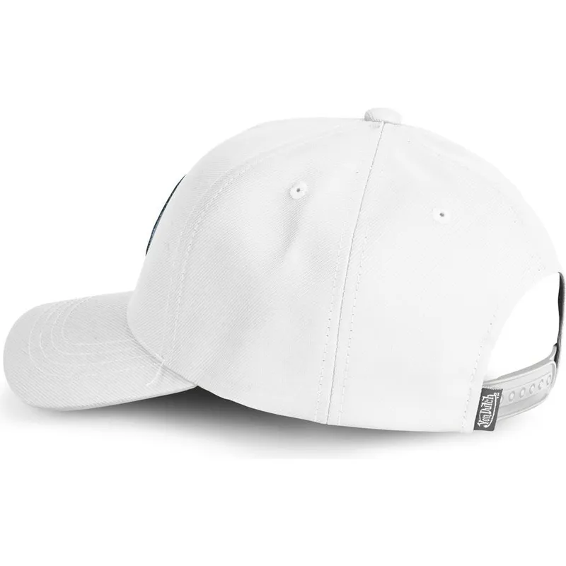 vit-bojd-keps-snapback-kustom-kulture-col-whi1-fran-von-dutch
