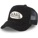 von-dutch-svart-truckerkeps-med-farskinn-fur1