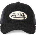 von-dutch-svart-truckerkeps-med-farskinn-fur1