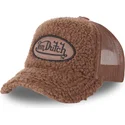 kepsar-curva-brun-snapback-fran-borreguillo-fur2-av-von-dutch