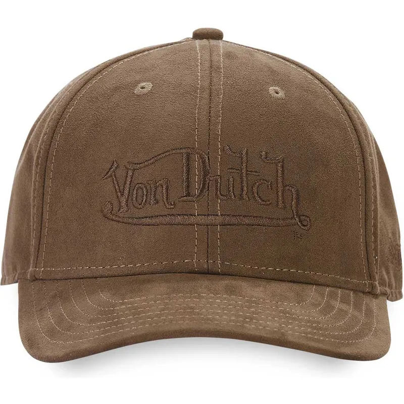 morkbrun-bojd-keps-snapback-suedine3-fran-von-dutch