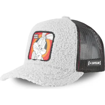 capslab-looney-tunes-bugs-bunny-fur1-bug2-gra-truckerkeps-med-farull