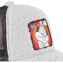 capslab-looney-tunes-bugs-bunny-fur1-bug2-gra-truckerkeps-med-farull