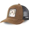 capslab-looney-tunes-taz-tasmanian-devil-fur1-taz2-brun-truckerkeps-med-farskinn
