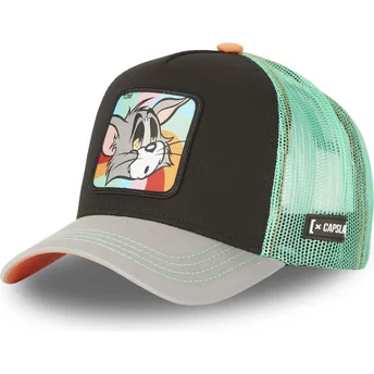 svart-gron-och-gra-trucker-keps-tom-to6-looney-tunes-fran-capslab