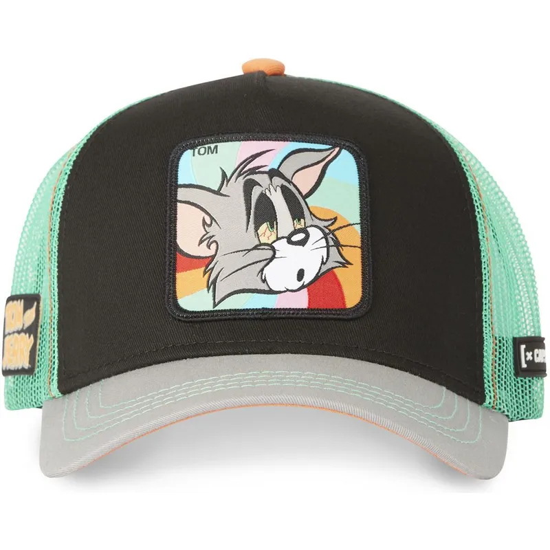svart-gron-och-gra-trucker-keps-tom-to6-looney-tunes-fran-capslab