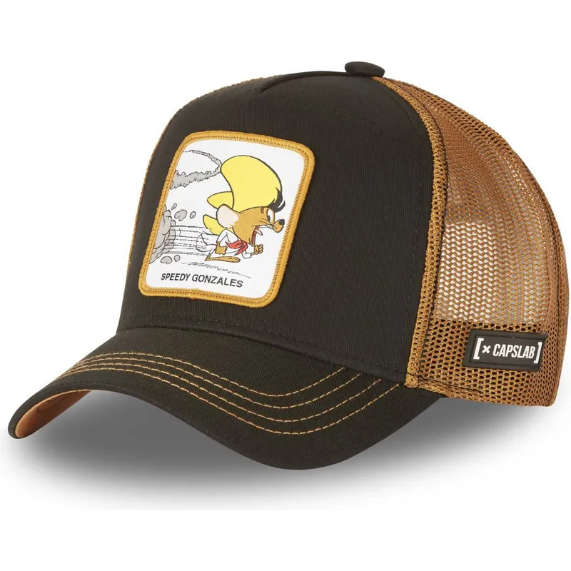svart-och-brun-trucker-keps-speedy-gonzales-spe3-looney-tunes-fran-capslab