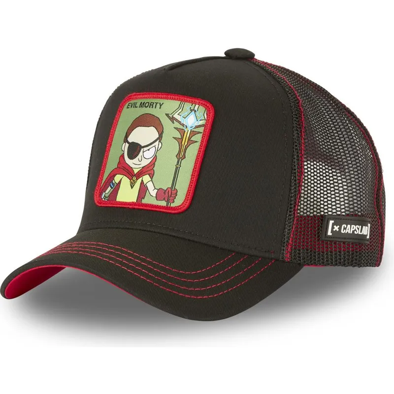 kepsar-curva-svart-snapback-morty-smith-rick-och-morty-av-capslab