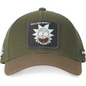 capslab-curved-brim-rick-sanchez-casb-ri1-rick-and-morty-green-and-brown-adjustable-cap