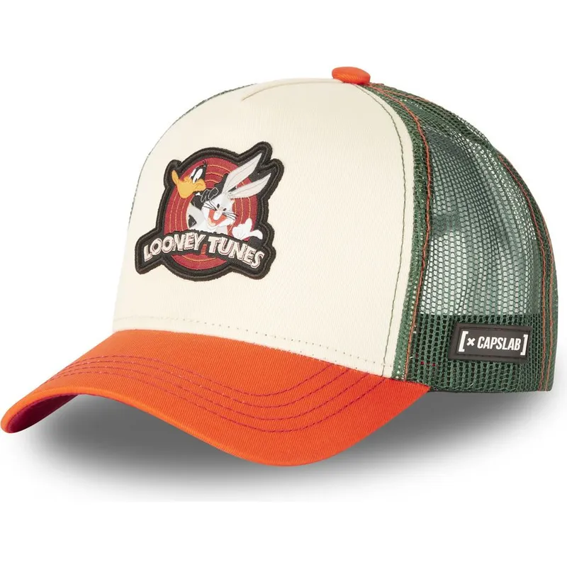 kepsar-curva-beige-snapback-bugs-bunny-y-pato-lucas-looney-tunes-av-capslab