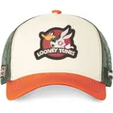kepsar-curva-beige-snapback-bugs-bunny-y-pato-lucas-looney-tunes-av-capslab