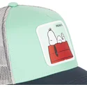 kepsar-curva-gron-snapback-snoopy-jordnotter-av-capslab