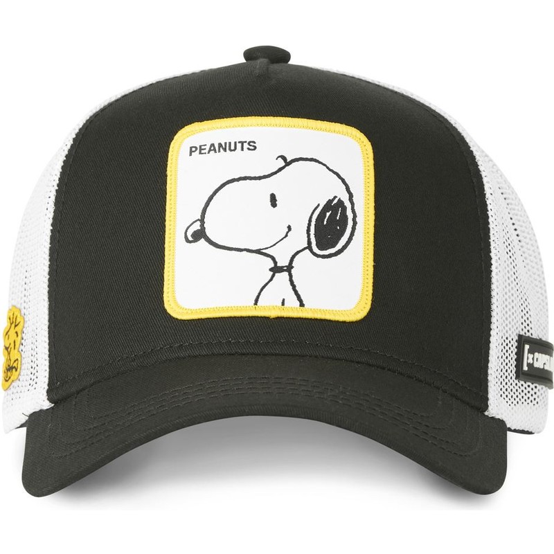 capslab-snoopy-do2-peanuts-black-and-white-trucker-hat