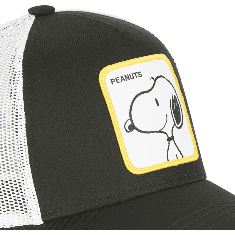 kepsar-curva-svart-snapback-snoopy-jordnotter-av-capslab