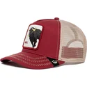 rod-och-vit-truckerkeps-med-tjur-the-bull-the-farm-fran-goorin-bros