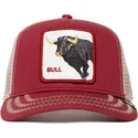 rod-och-vit-truckerkeps-med-tjur-the-bull-the-farm-fran-goorin-bros