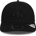 new-york-yankees-mlb-svart-bojd-snapback-keps-med-svart-logotyp-9fifty-tonal-stretch-snap-fran-new-era