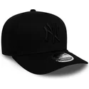 new-york-yankees-mlb-svart-bojd-snapback-keps-med-svart-logotyp-9fifty-tonal-stretch-snap-fran-new-era