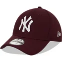 kepsar-curva-rod-justerbart-band-granate-9forty-diamond-era-fran-new-york-yankees-mlb-av-new-era