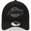 new-era-black-logo-9forty-a-frame-tonal-los-angeles-lakers-nba-black-trucker-hat