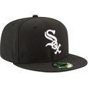 new-era-flat-brim-59fifty-authentic-on-field-game-chicago-white-sox-mlb-black-fitted-cap