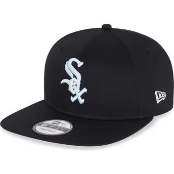 chicago-white-sox-mlb-new-era-9fifty-essential-svart-snapback-flat-keps
