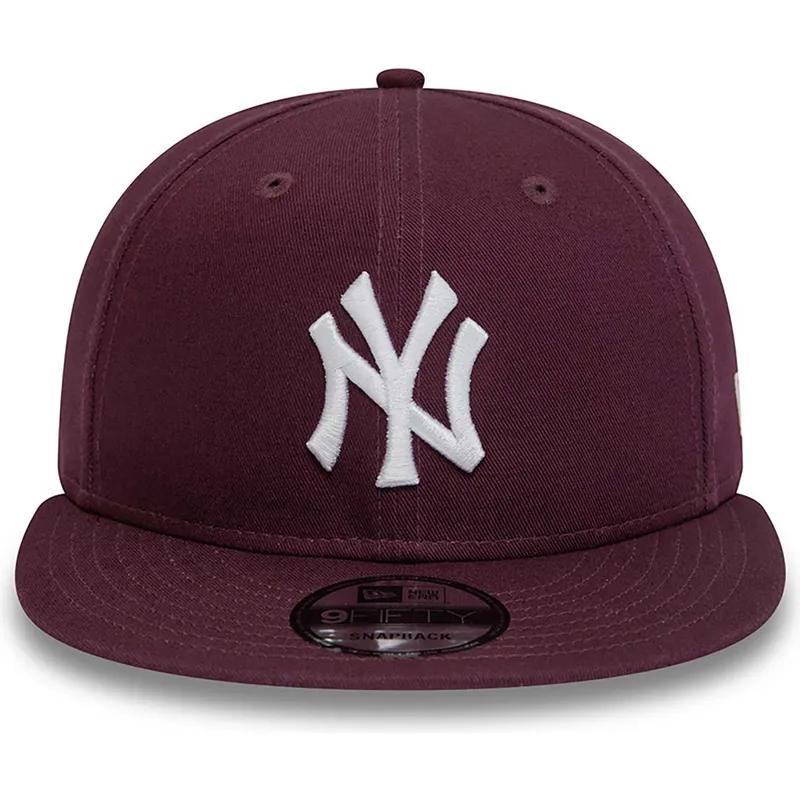 kepsar-plana-rod-snapback-granate-9fifty-essential-fran-new-york-yankees-mlb-av-new-era