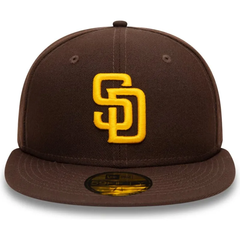 brun-platt-keps-justerad-59fifty-authentic-on-field-fran-san-diego-padres-mlb-av-new-era