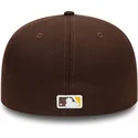 brun-platt-keps-justerad-59fifty-authentic-on-field-fran-san-diego-padres-mlb-av-new-era