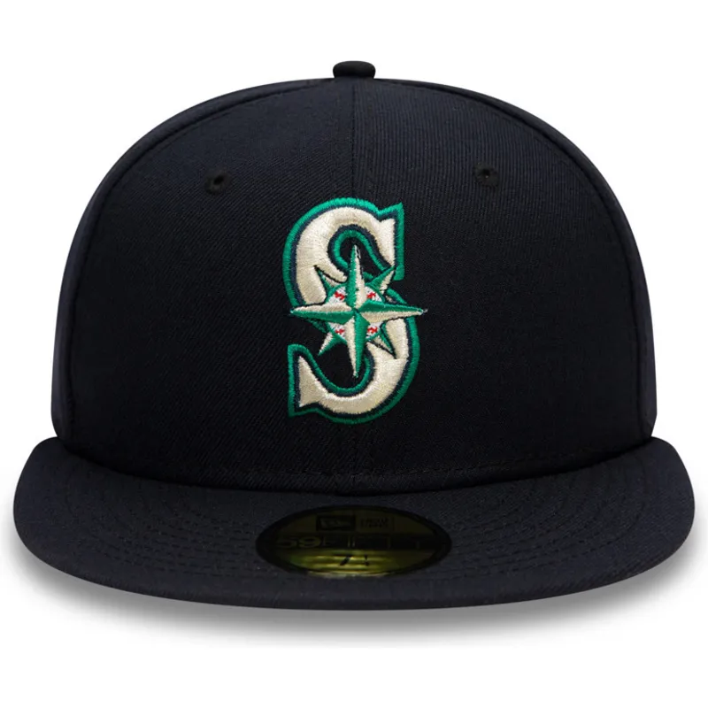 marinbla-platt-keps-justerad-59fifty-authentic-on-field-fran-seattle-mariners-mlb-av-new-era