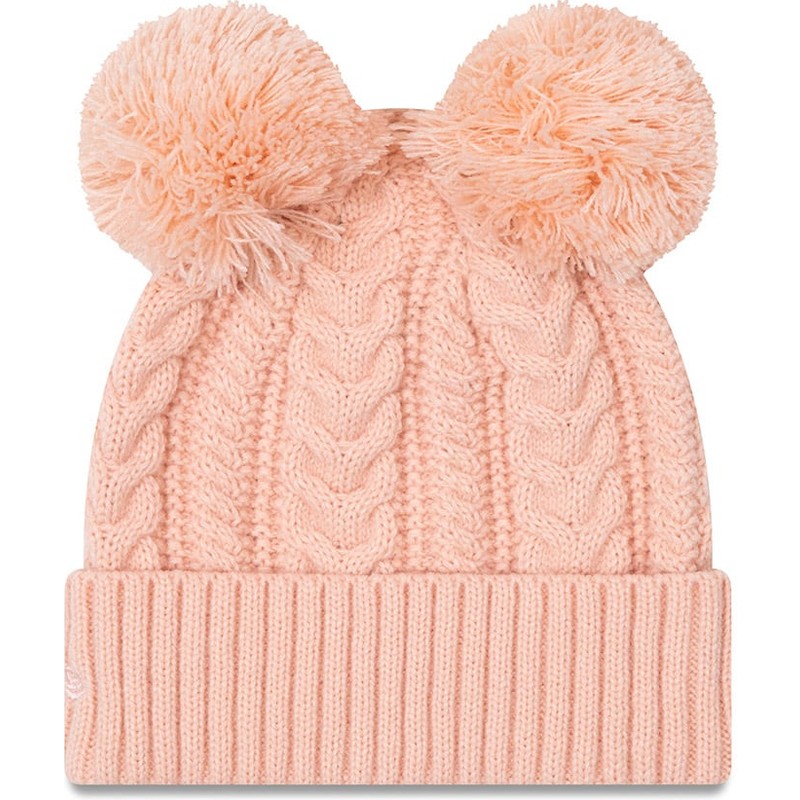 new-era-women-pink-logo-cuff-double-new-york-yankees-mlb-pink-beanie-with-pompom