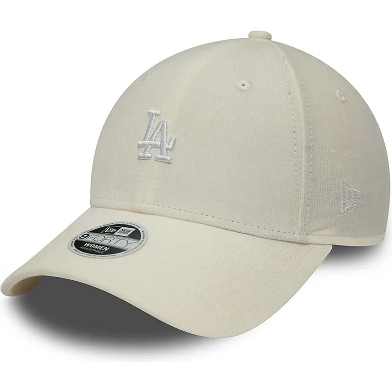 kepsar-curva-beige-justerbart-band-9forty-cord-mini-fran-los-angeles-dodgers-mlb-av-new-era