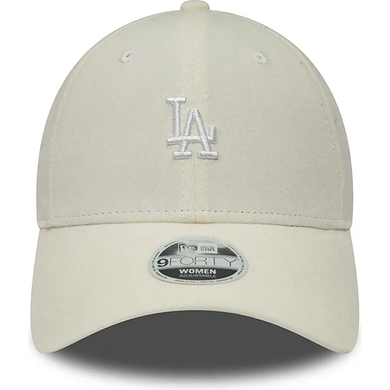 kepsar-curva-beige-justerbart-band-9forty-cord-mini-fran-los-angeles-dodgers-mlb-av-new-era