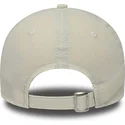 beige-justerbar-bojd-keps-for-kvinnor-9forty-cord-mini-logo-los-angeles-dodgers-mlb-fran-new-era