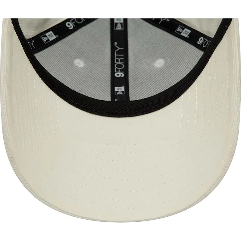 kepsar-curva-beige-justerbart-band-9forty-cord-mini-fran-los-angeles-dodgers-mlb-av-new-era