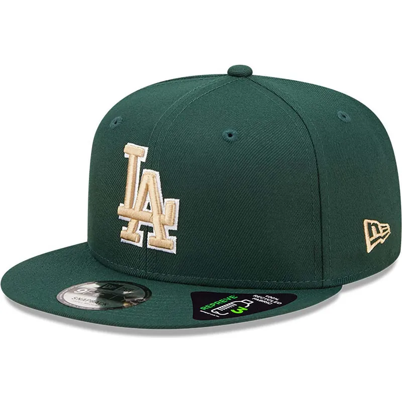 kepsar-plana-gron-snapback-9fifty-repreve-fran-los-angeles-dodgers-mlb-av-new-era