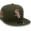 kepsar-plana-gron-snapback-rosa-9fifty-side-patch-fran-chicago-white-sox-mlb-av-new-era