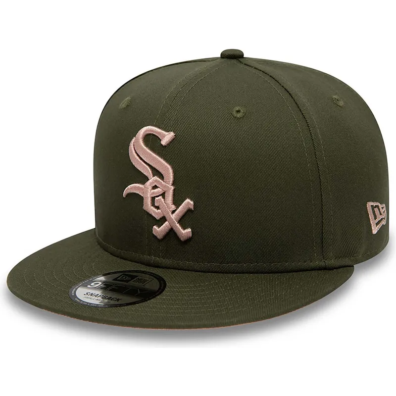 kepsar-plana-gron-snapback-rosa-9fifty-side-patch-fran-chicago-white-sox-mlb-av-new-era
